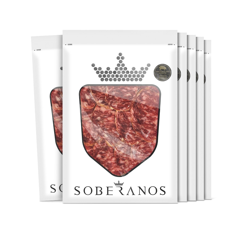 5+1 Sobres Salchichón de Cebo 100% Ibérico